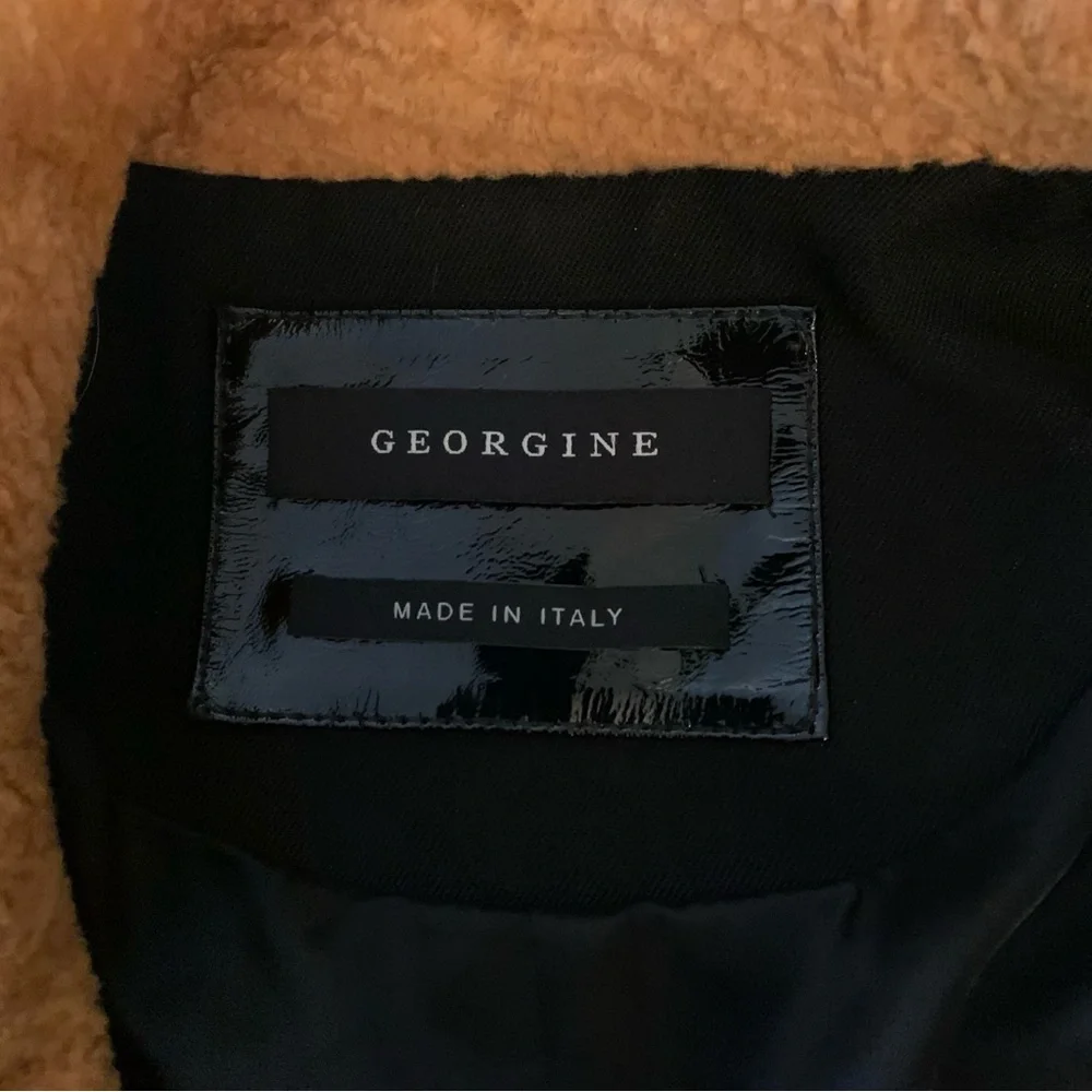 RARE Georgine Newton Wool leather Coat - Picture 7 of 16